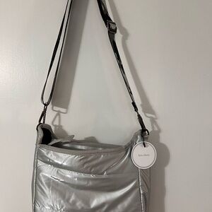 Silver Crossbody Bag